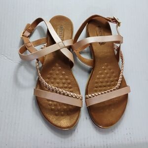 Patrizia by Spring Step spongy rose gold sandal. 